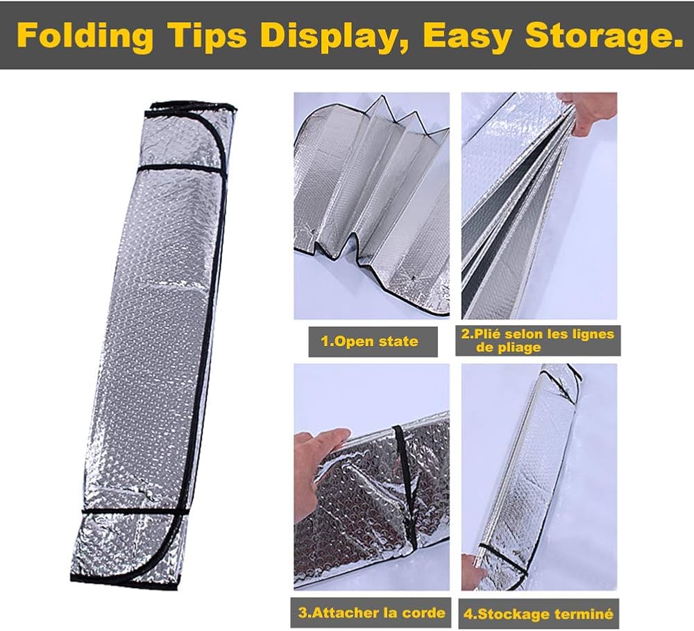 Car Windshield Sunshade Cactus Trucks Auto Blocks Sun Visor UV and Heat Reflector 60x130cm - Medaid International