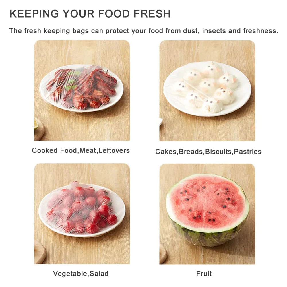 100pcs Disposable Food Bowl Cover Bag Storage - Medaid International