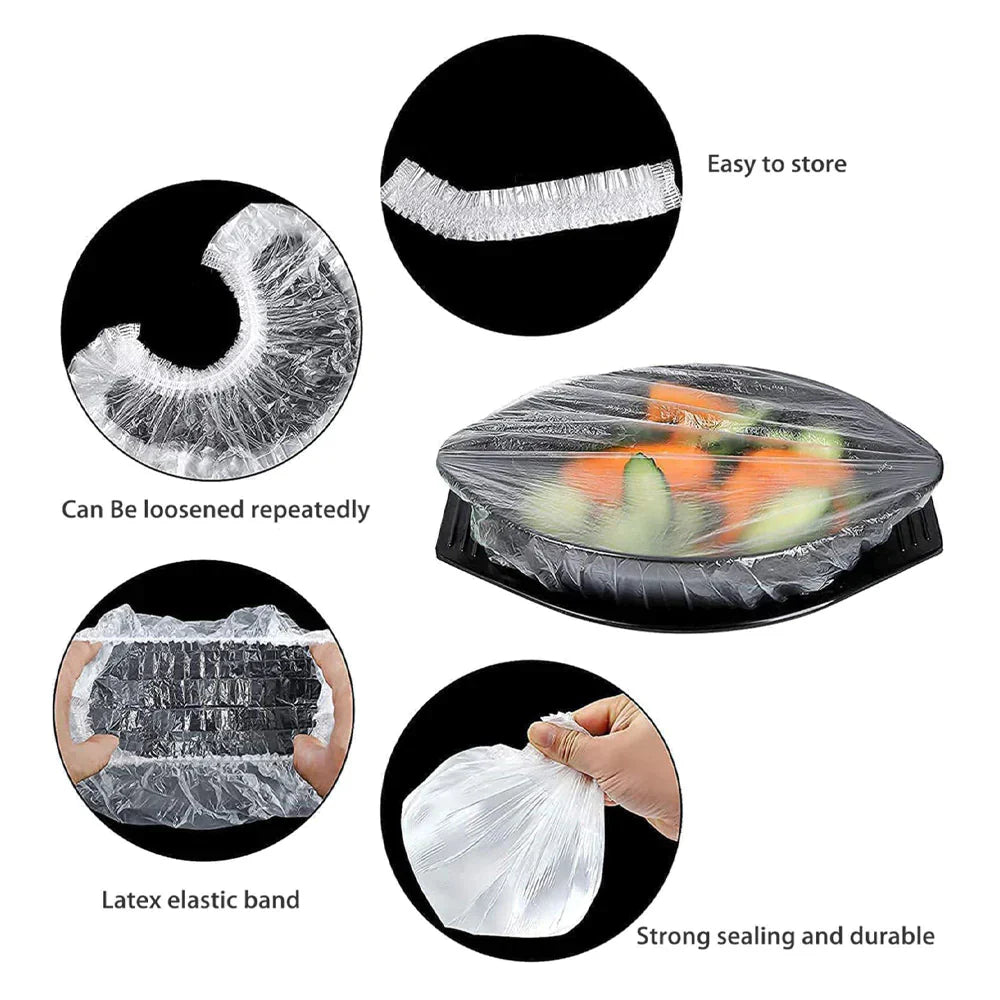 100pcs Disposable Food Bowl Cover Bag Storage - Medaid International