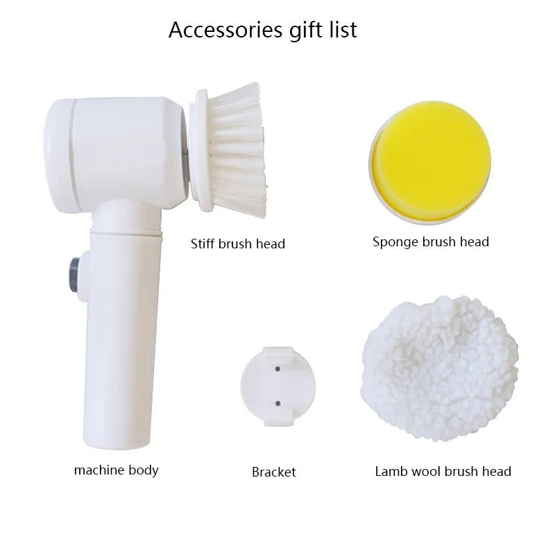 5 In 1 Multifunctional Electric Magic Cleaning Brush - Medaid International