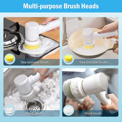 5 In 1 Multifunctional Electric Magic Cleaning Brush - Medaid International
