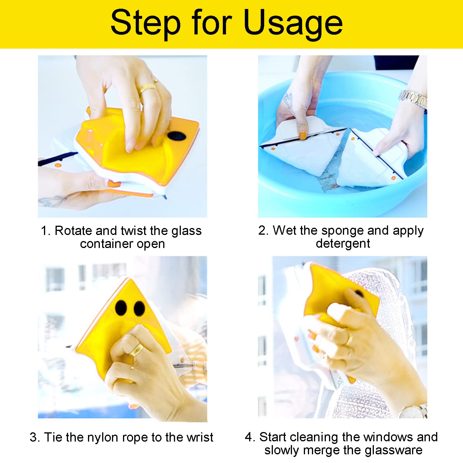 Double Sided Window Glass Cleaner - Medaid International