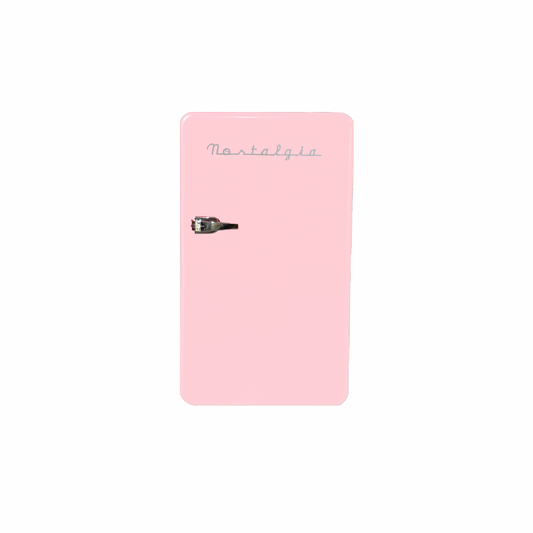 One Door Retro Fridge, 90L Pink - Medaid International