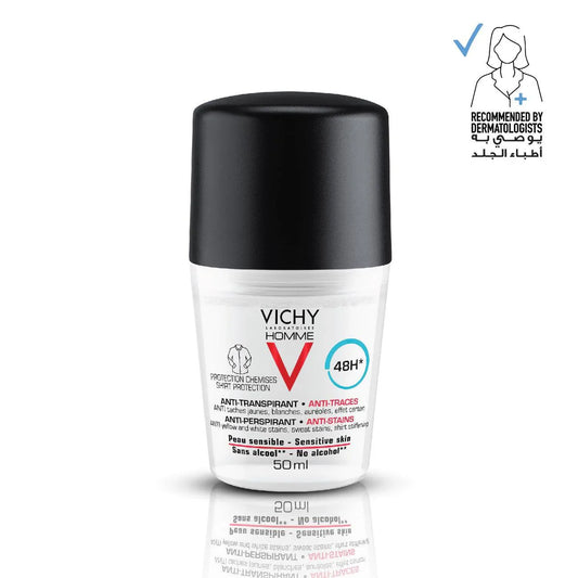 Vichy Homme 48H Anti-Perspirant Anti-Stains Deodorant - Medaid International