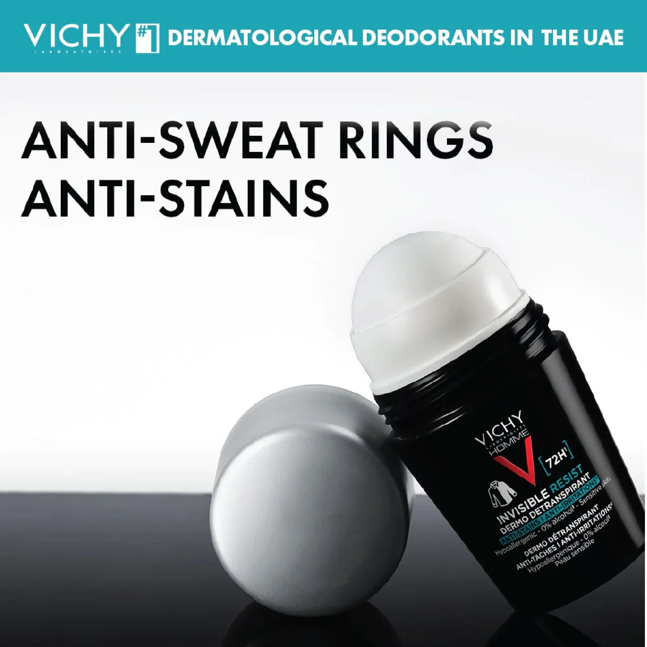 Vichy Invisible Resist Deodorant for Men 72 Hours - Medaid International