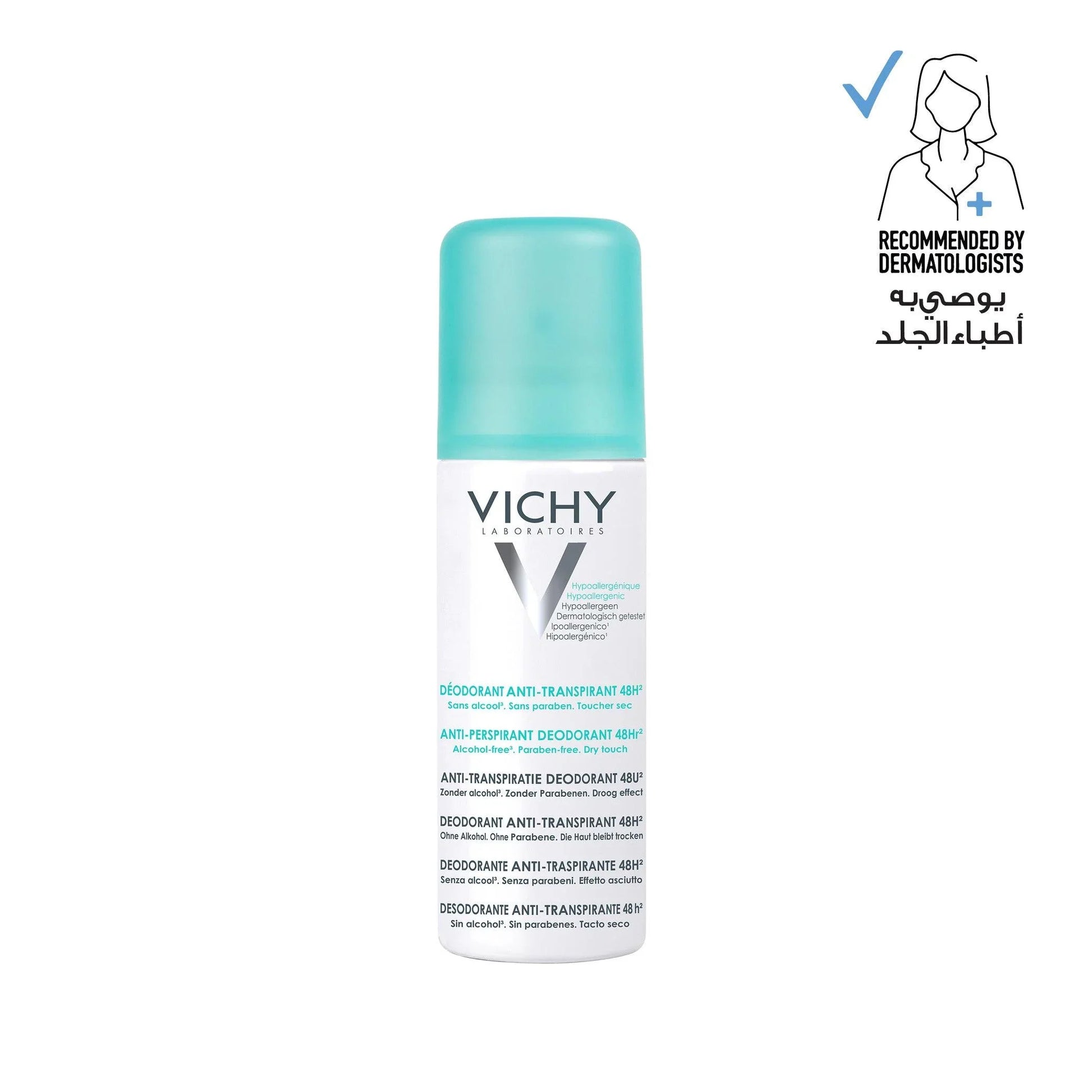 VICHY Anti-Perspirant Deodorant 48H - Dry Touch - Aerosol - Medaid International