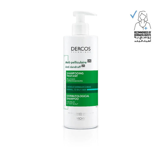 VICHY Dercos Anti-Dandruff DS Advanced Action Shampoo - Normal to Oily Hair - Medaid International
