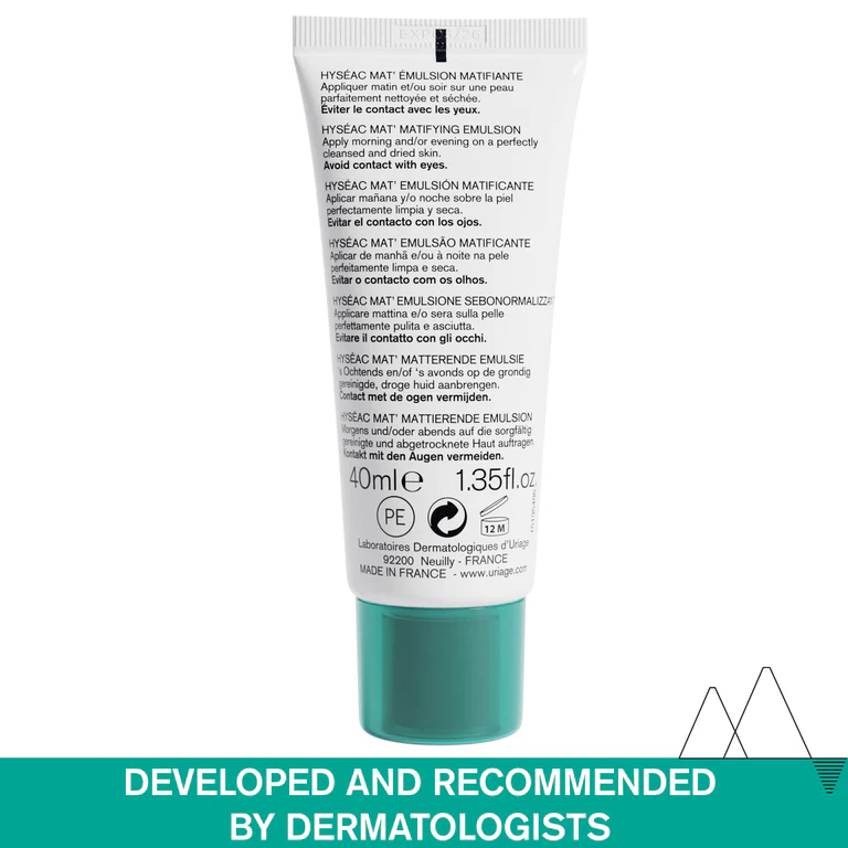 URIAGE Hyséac MAT' Matifying Emulsion - Combination to Oily Skin - Medaid International