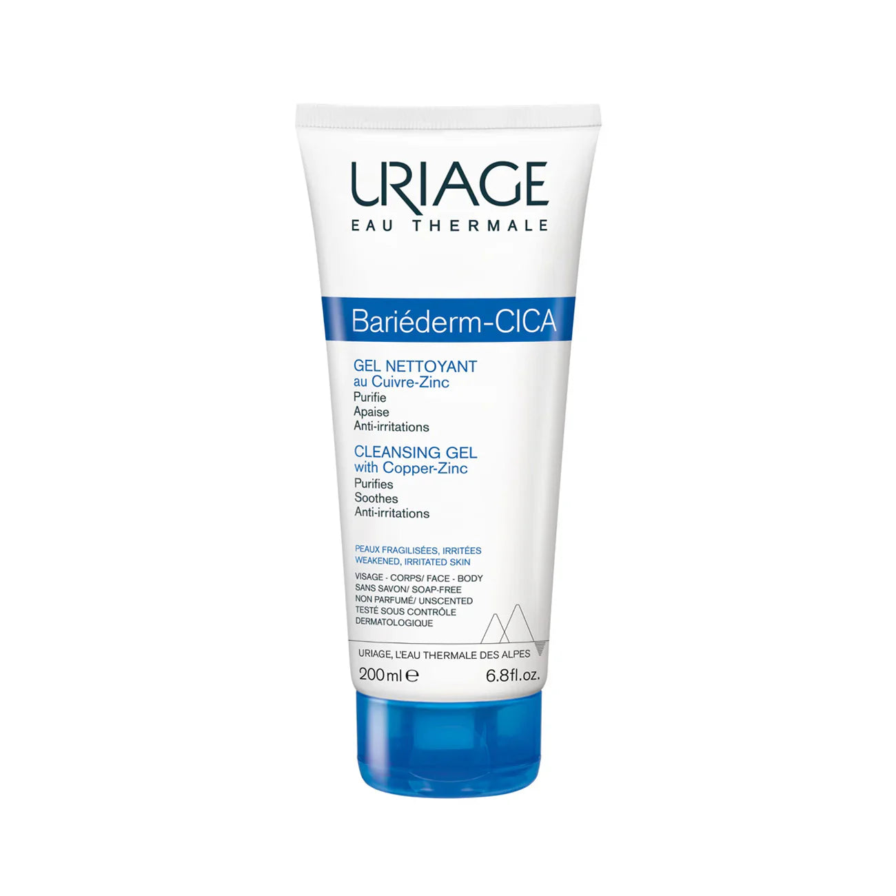URIAGE Bariéderm Cleansing Cica-Gel with Cu-Zn - Weakened Irritated Skin Bariéderm Cleansing Cica-Gel with Cu-Zn - Weakened Irritated Skin - Medaid International