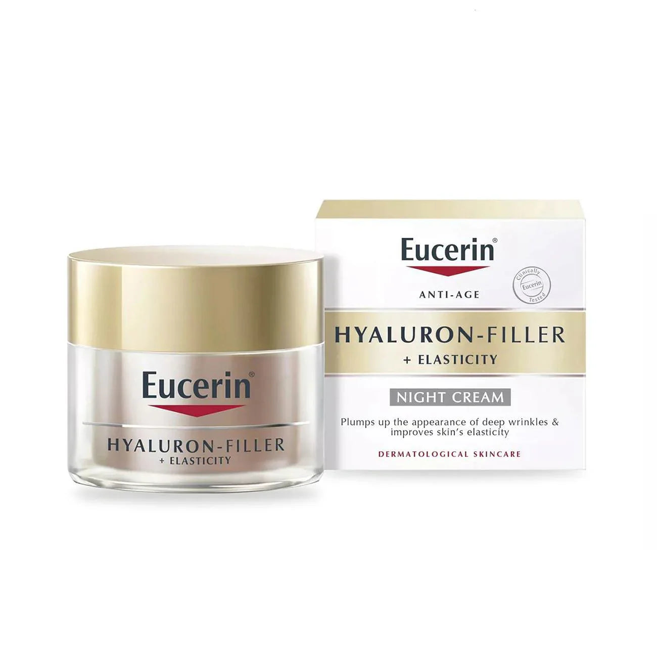 EUCERIN Hyaluron-Filler + Elasticity Anti Age Night Cream - Medaid International