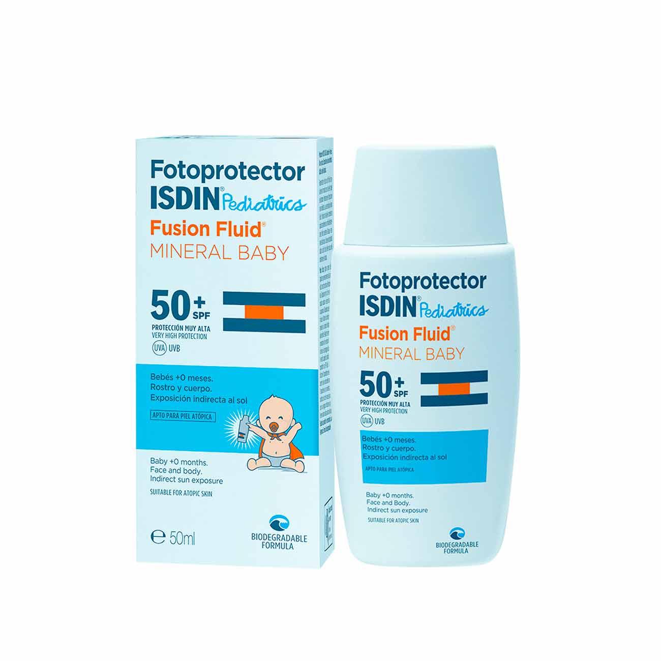 ISDIN Fotoprotector Pediatrics Fusion Fluid Mineral Baby SPF50+ - Medaid International