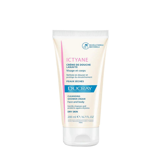 DUCRAY Ictyane Cleansing Shower Cream - Face and Body - 200ML - Medaid International