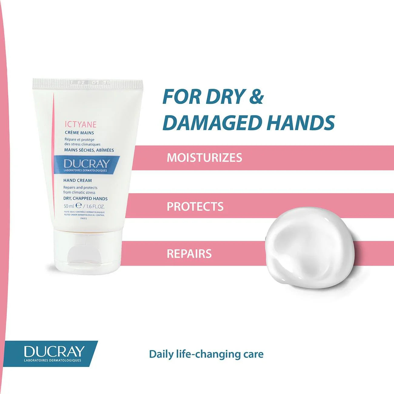 DUCRAY Ictyane Hand Cream - Dry, Chapped Hands - Medaid International