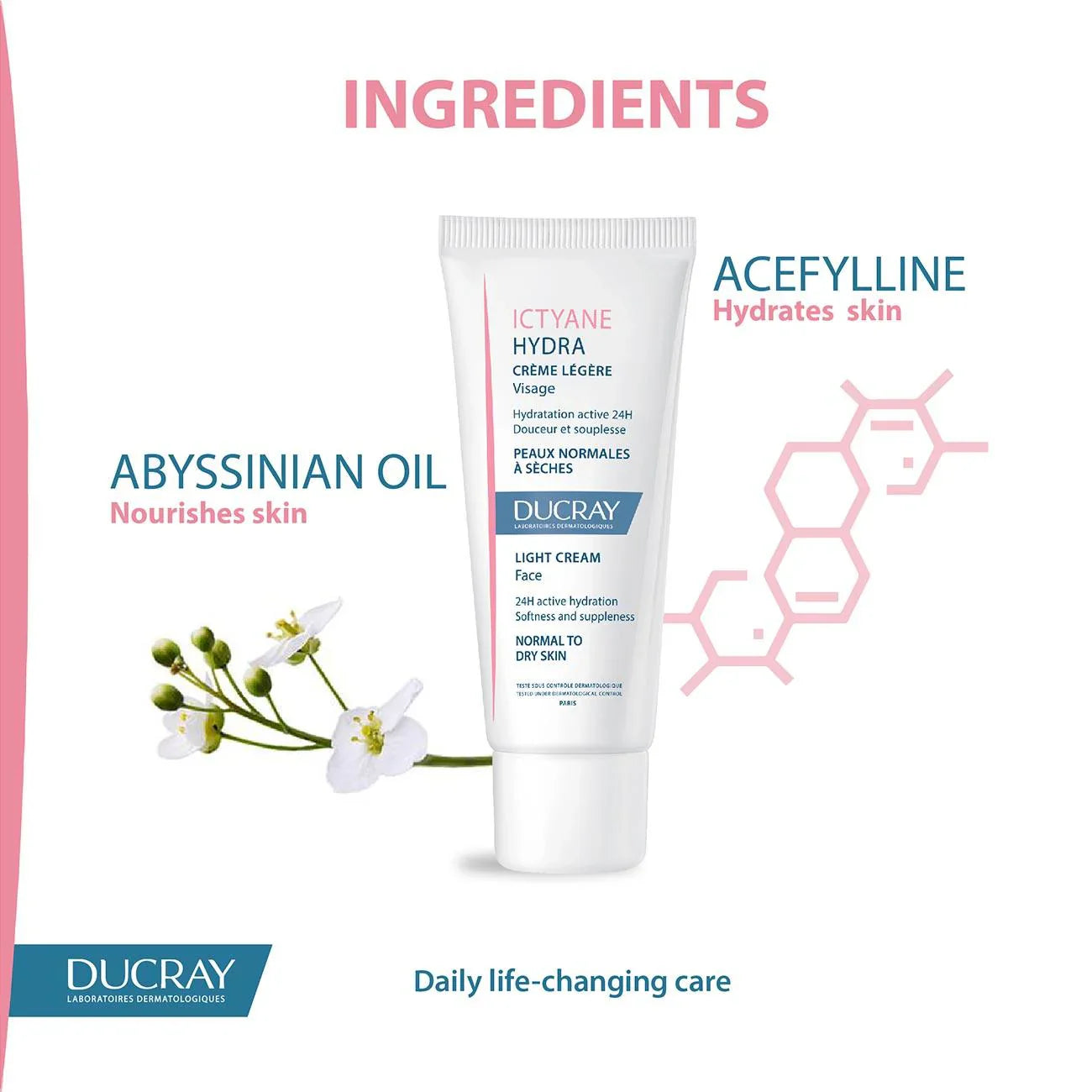 DUCRAY Ictyane Hydra Light Face Cream - Medaid International
