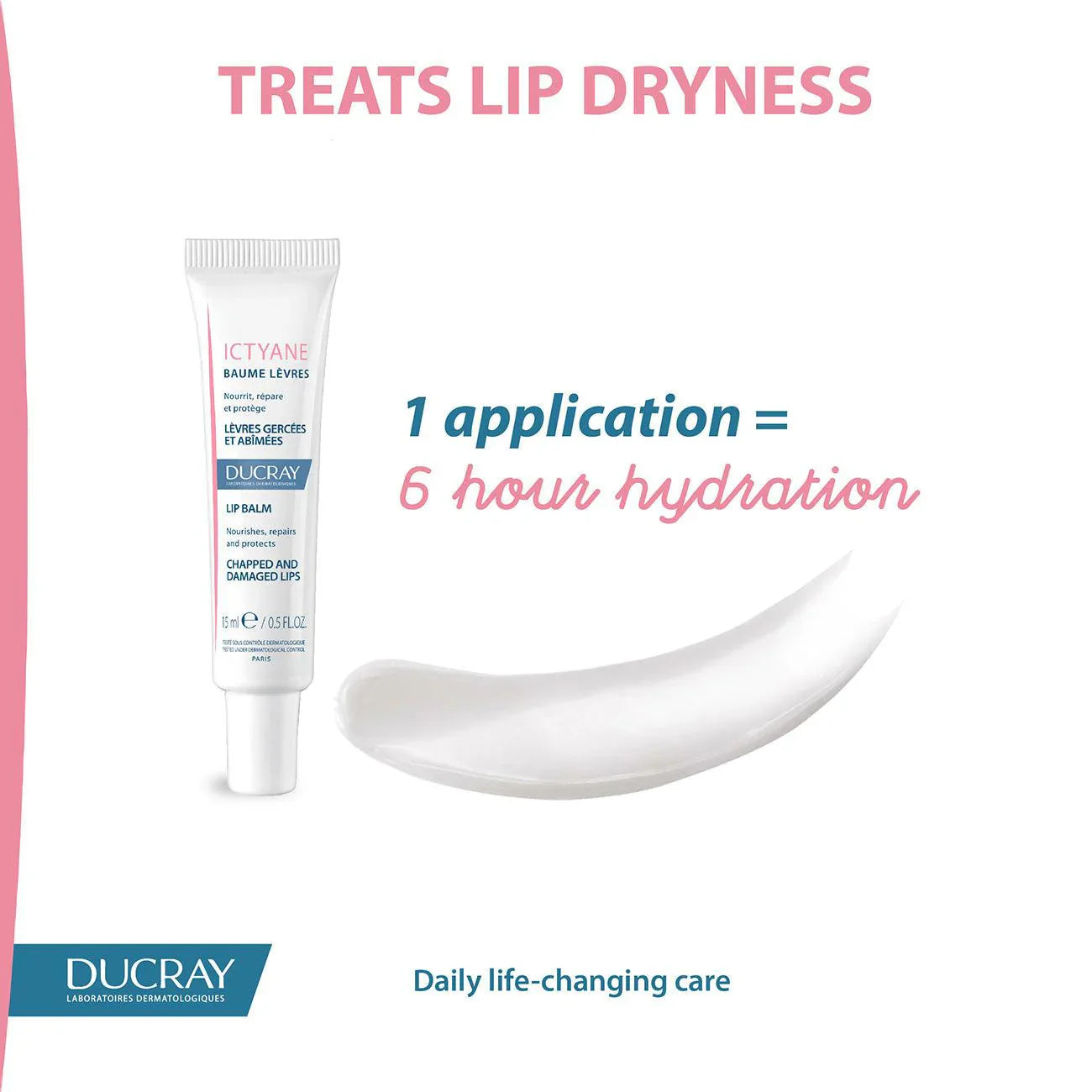 DUCRAY Ictyane Lip Balm - Chapped and Damaged Lips - Medaid International