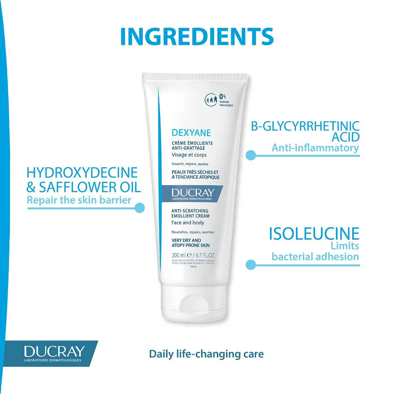 DUCRAY Dexyane Anti-Scratching Emollient Cream - Medaid International