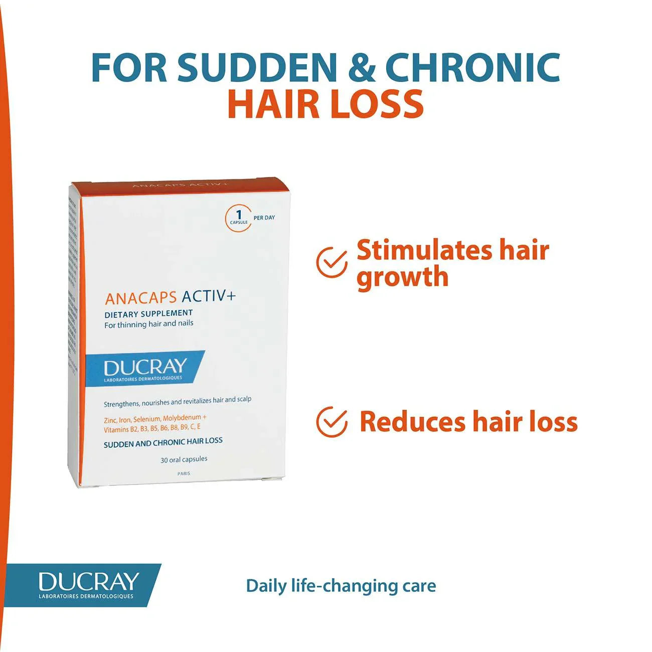 DUCRAY Anacaps Tri-activ 30 capsules - Medaid International