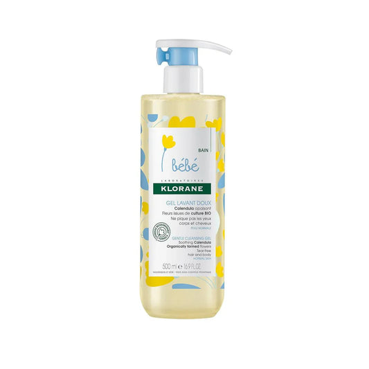 KLORANE Baby Gentle Cleansing Gel with Soothing Calendula from Organically Farmed Flowers - Normal Skin - Medaid International