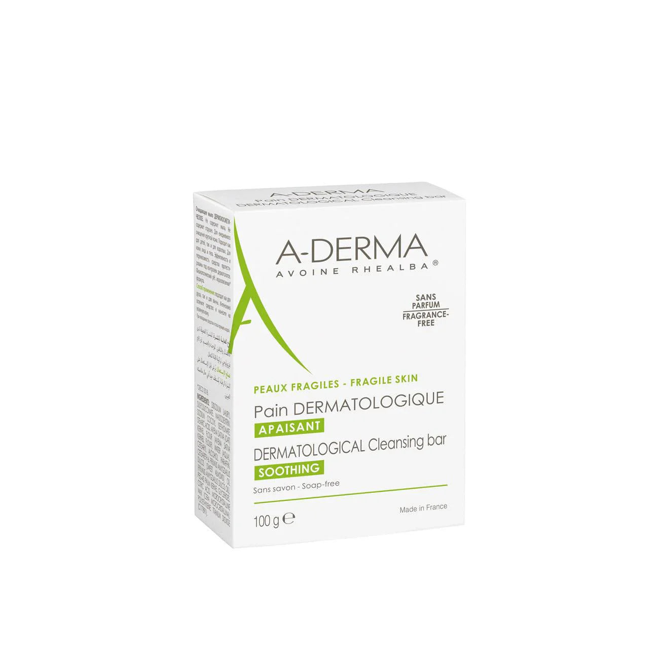 ADERMA Dermatological Cleansing Bar: Soap-Free - Medaid International