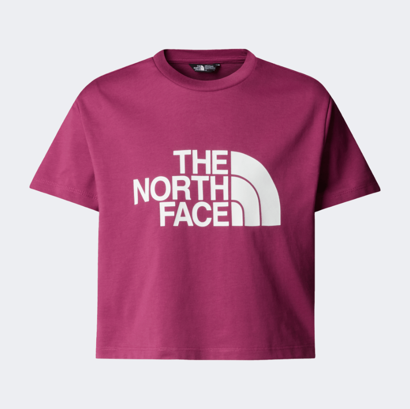 The North Face Crop Easy Girls Lifestyle T-Shirt Cyber Berry - Medaid International