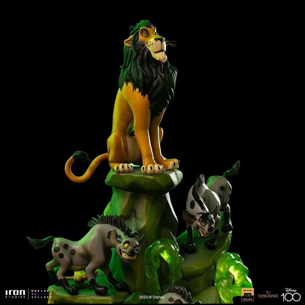 Scar Deluxe - Disney 100Th - The Lion King - Art Scale 1/10  by Iron Studios - Medaid International