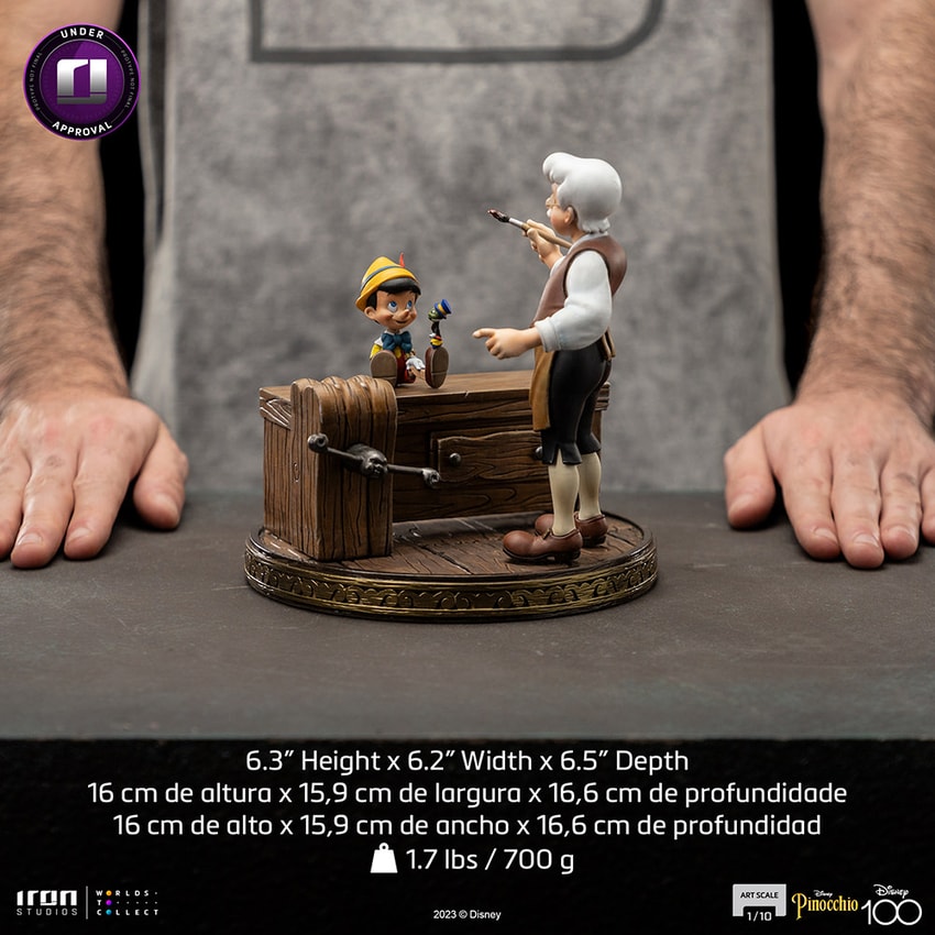 Pinocchio - Disney 100Th - Pinocchio - Art Scale 1/10 - by Iron Studios - Medaid International