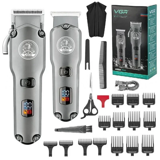 VGR 675 Hair Trimmer Combo Rechargeable &amp; Waterproof | مجموعة ماكينة قص الشعر مقاومة للماء وقابلة للشحن - Medaid International