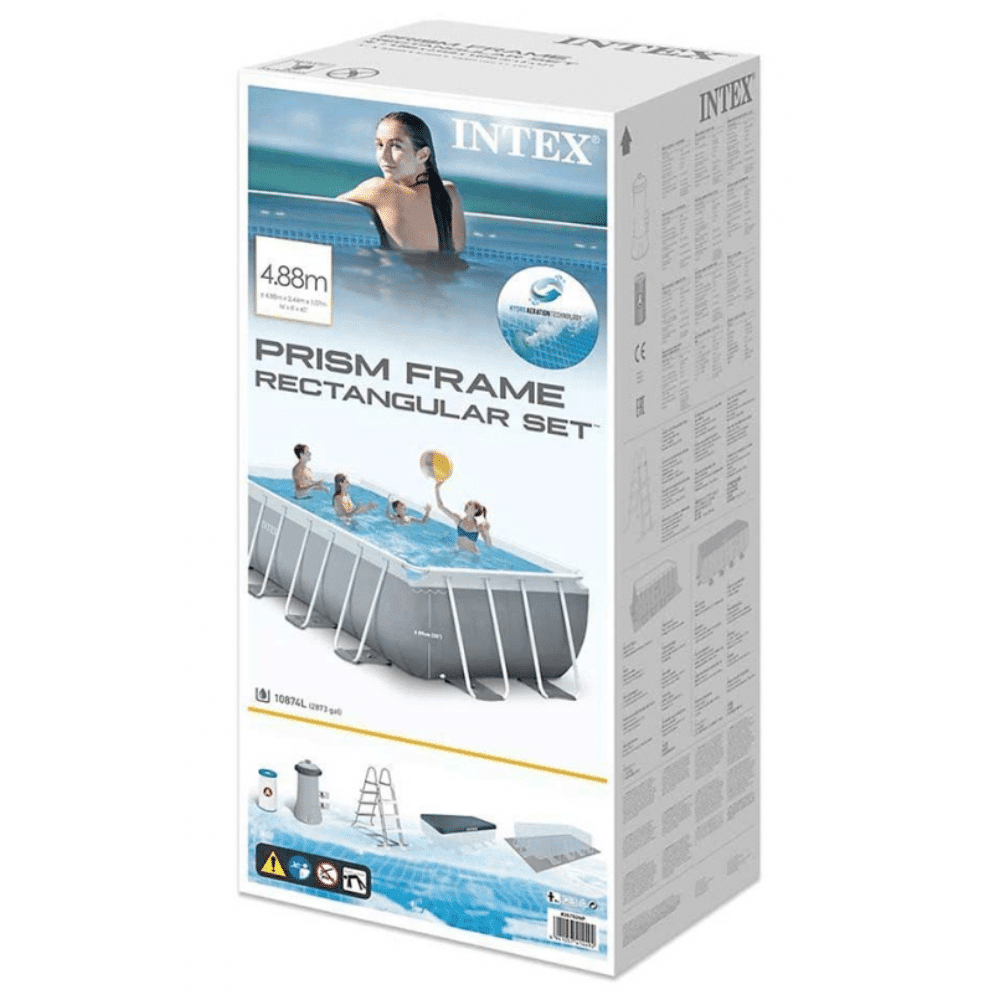 Prism Frame Rectr Pool Set 4.88 X 2.44 X 1.07M - Medaid International