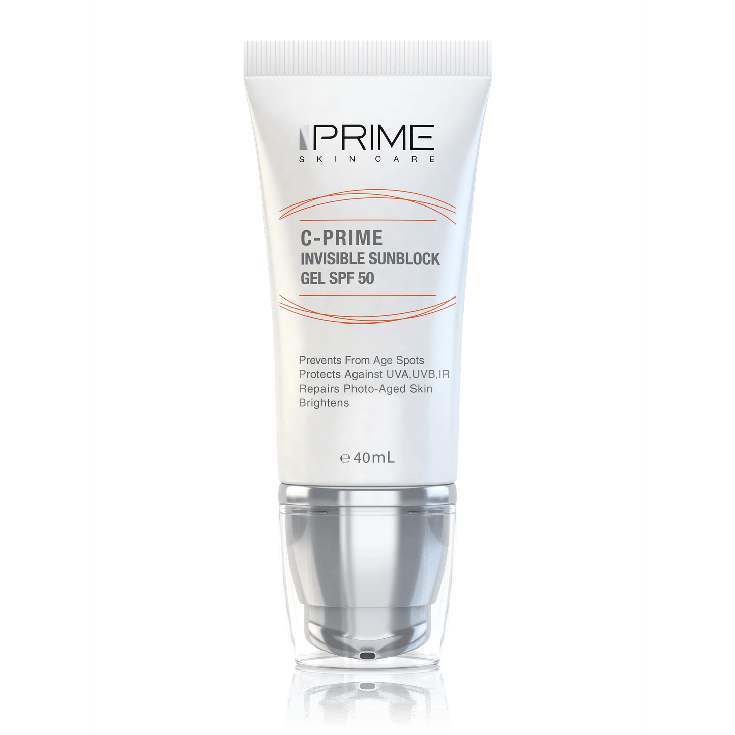 C.Prime Invisible Sunblock Gel SPF50 40ml - Medaid - Lebanon