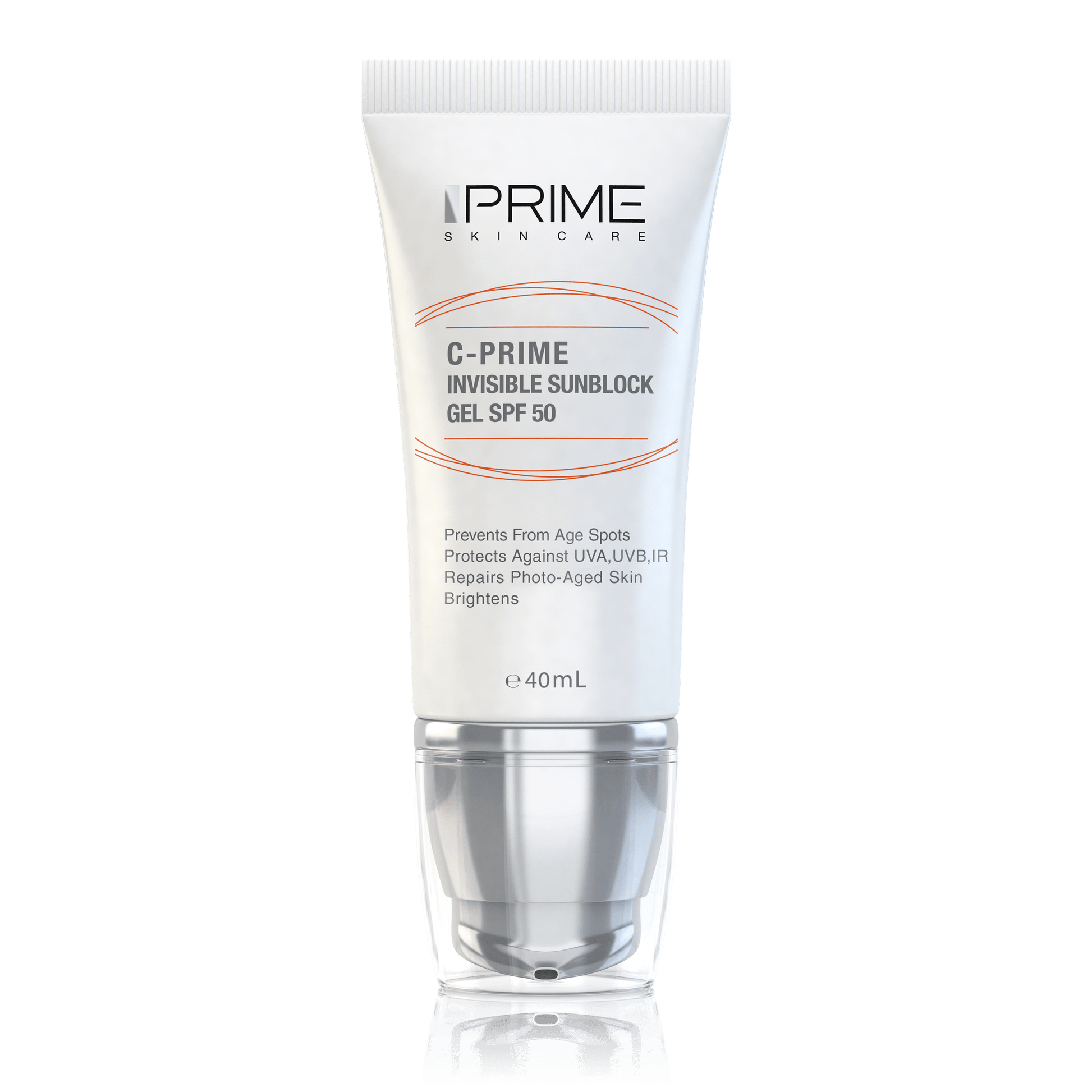 C.Prime Invisible Sunblock Gel SPF50 40ml - Medaid - Lebanon