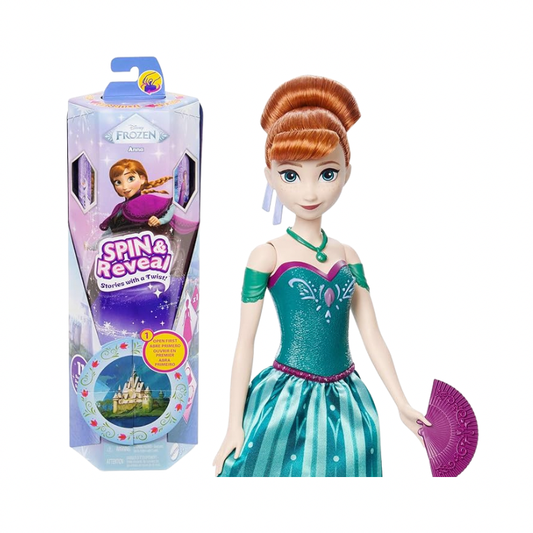 Disney Frozen Fashion Dolls Spin & Reveal Anna Toys by Mattel - Medaid International