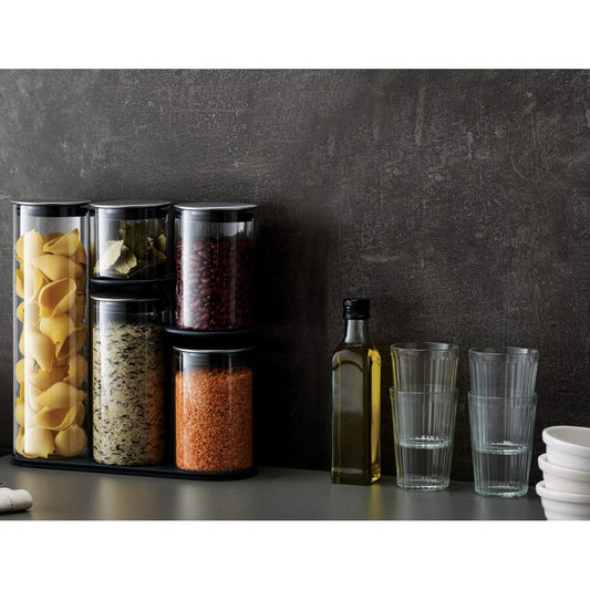 Joseph Joseph Podium 100 5 PCS Glass Storage Jar Set W/Stand - Medaid International