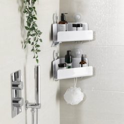 Joseph Joseph EasyStore 2-piece Corner Shower Shelf Set - Medaid International