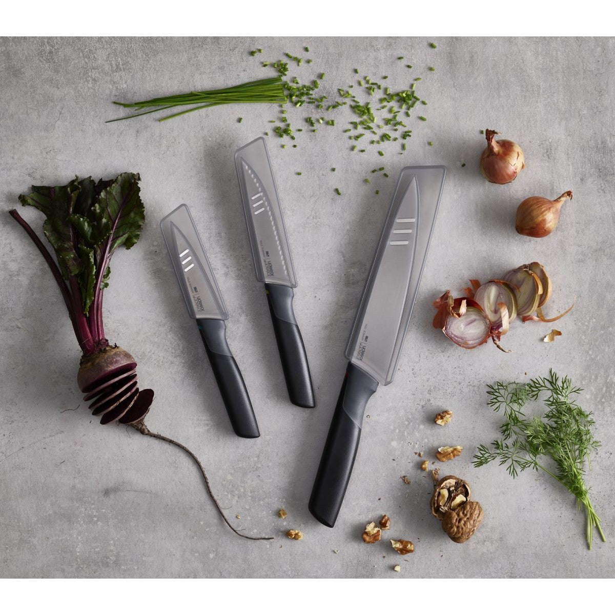 Joseph Joseph Knives 3 Piece Set - Medaid International
