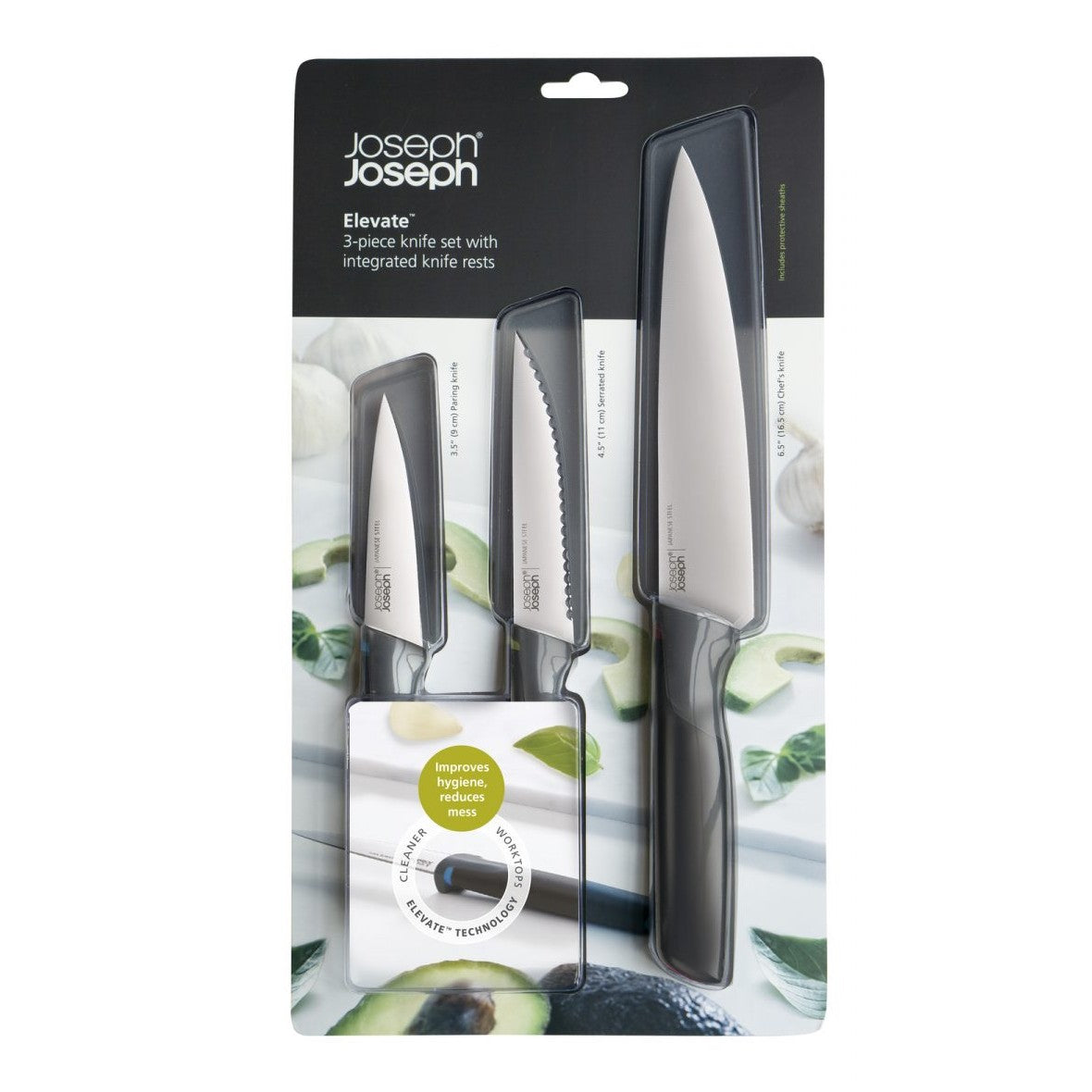 Joseph Joseph Knives 3 Piece Set - Medaid International