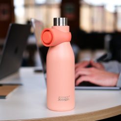 Joseph Joseph Loop™ 500ml Stainless-steel Vacuum Insulated Water Bottle Coral - Medaid International