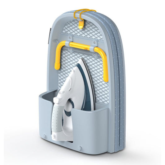 Joseph Joseph Pocket Plus Folding Ironing Board with Advanced Cover Grey Yellow - Medaid International