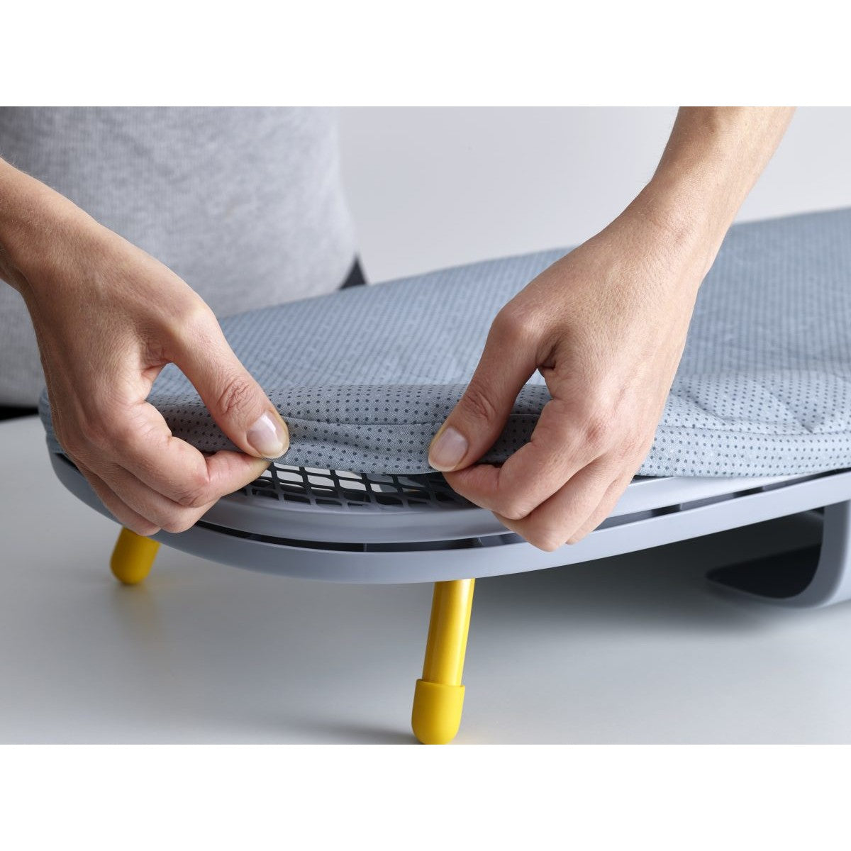 Joseph Joseph Pocket Plus Folding Ironing Board with Advanced Cover Grey Yellow - Medaid International