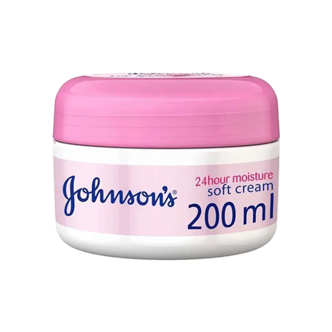 Johnson & Johnson 24 Hour Moisture Soft Cream - 2 Sizes - Medaid