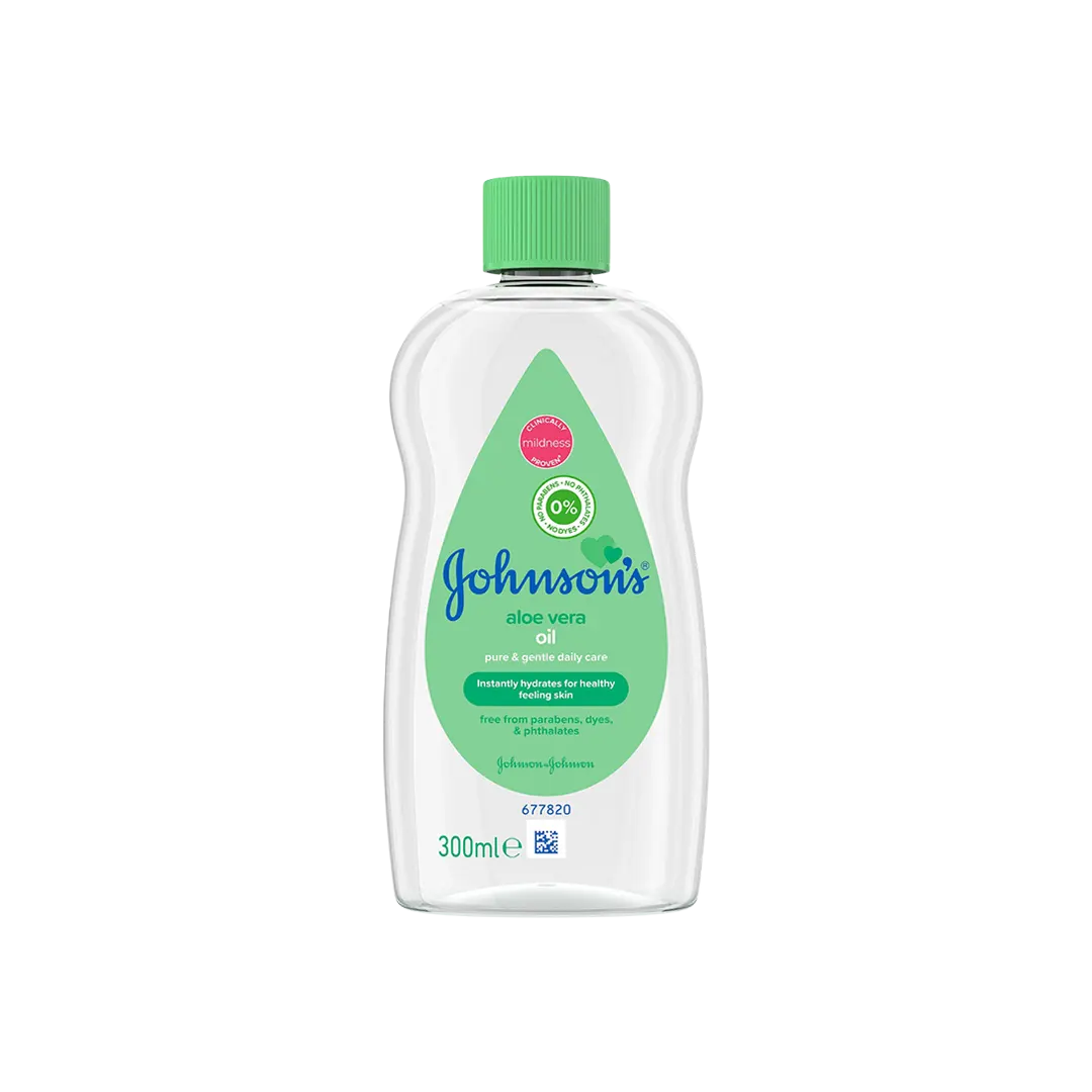 Johnson & Johnson Baby Aloe Vera Oil - 2 Sizes - Medaid