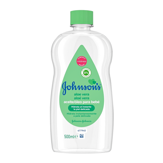 Johnson & Johnson Baby Aloe Vera Oil - 2 Sizes - Medaid