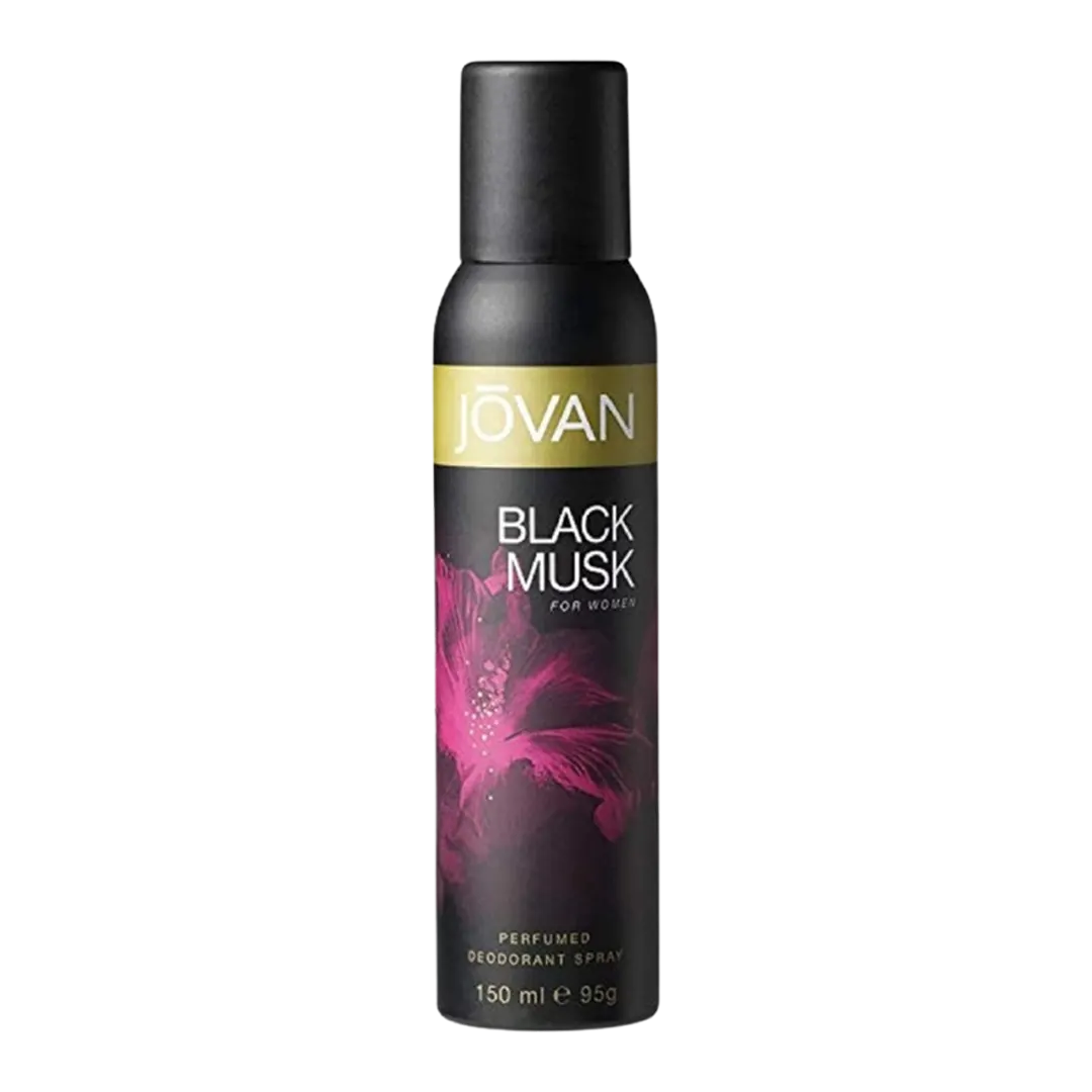 Jovan Black Musk Perfumed Deodorant For Women - 150ml - Medaid