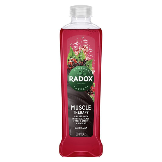 Radox Muscle Therapy - bath soak - Black pepper & ginseng - Medaid International