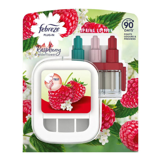 Febreze 3volution Air Freshener Plug-In Starter Kit Raspberry & Elderflower 20ML - Medaid International