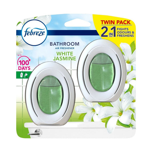 Febreze Bathroom  twin Air Freshener White Jasmine - Medaid International