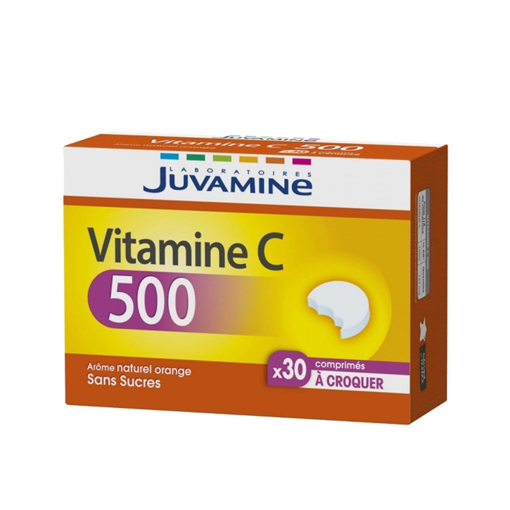 Juvamine Vitamin C 500mg - 30 Chewable Tablets - Medaid