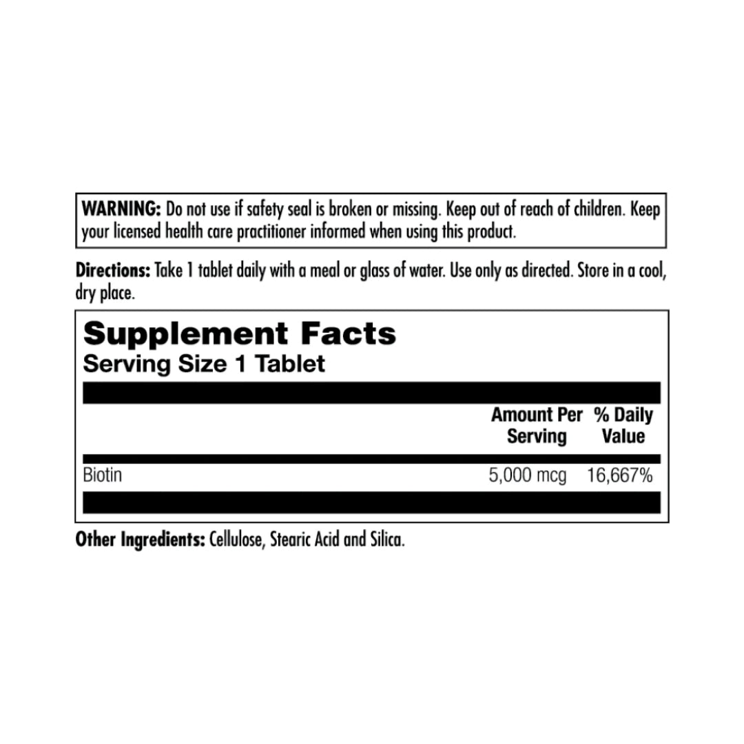 Biotin 5000mcg - Medaid International