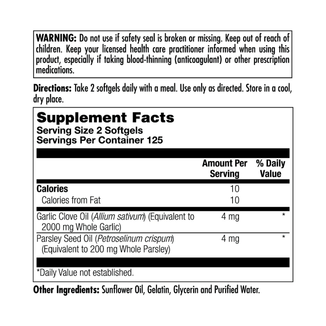 Garlic Oil 2000mg - Medaid International