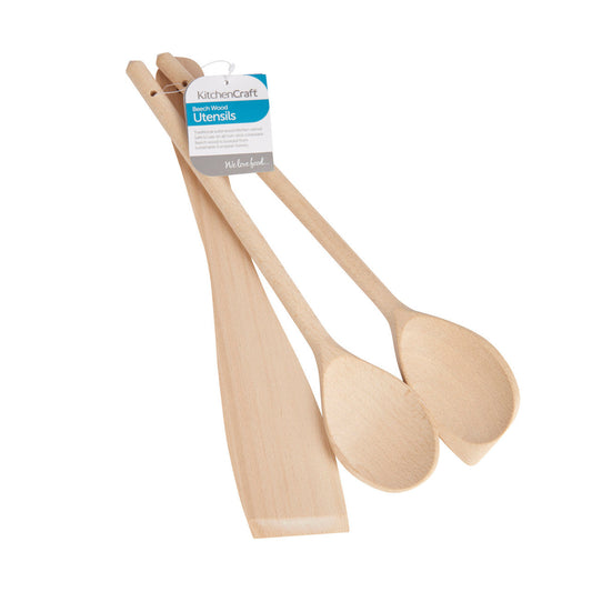 Set of Three Beech Wood Utensils - Medaid International