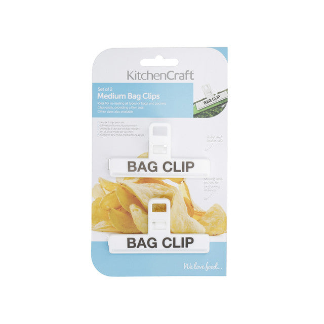 Set of 2 Medium Plastic Bag Clips - Medaid International